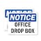 Signmission Office Drop Box, 14 in W x Rectangle, Plastic OS-2PACK-NS-P-1014-L-16935 - alternate 1